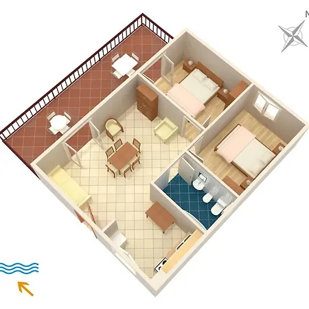 By The Sea Stupin Celine, - 2096 아파트 로고즈니차